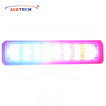 Lineal 8 bombillas led luz de advertencia de luz estroboscópica de la superficie del coche