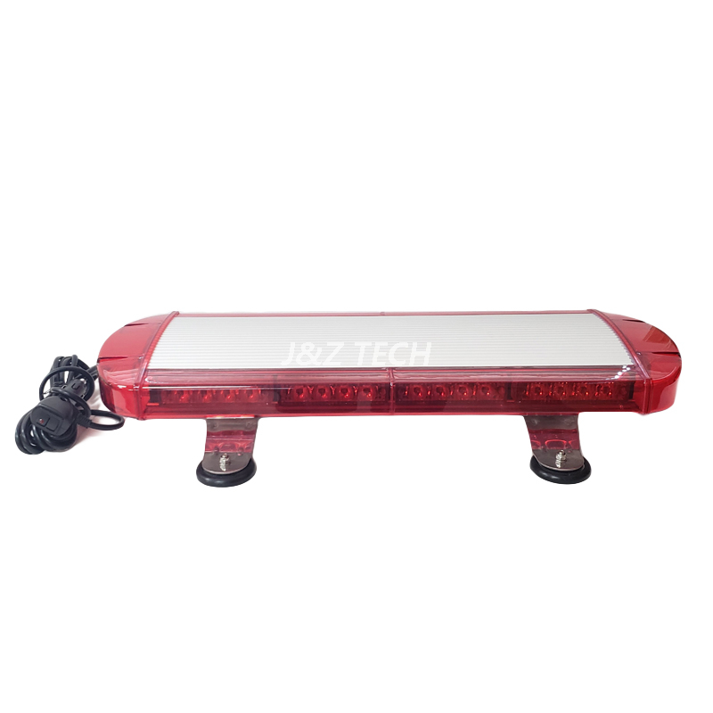 Mini barra de luces estroboscópicas con cubierta roja ámbar de 23 pulgadas DC12V