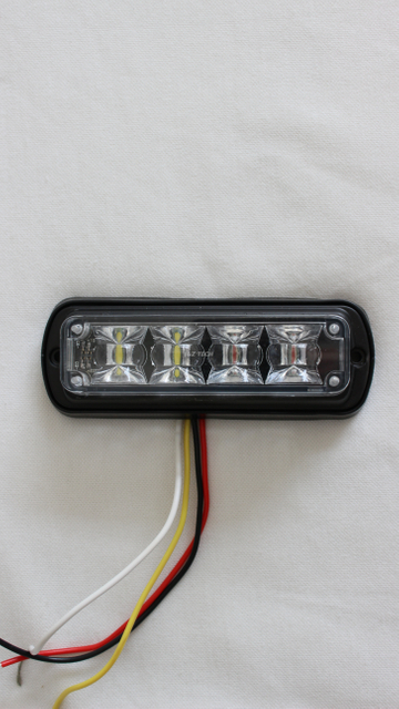 ECE R10 4 LED de alta potencia impermeable policía llevó luz estroboscópica