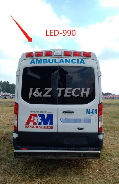 Luz de ambulancia LED personalizable de advertencia de flash de 6x4 pulgadas
