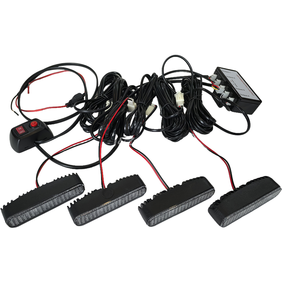 KIT DE LUZ ESTROBOSCÓPICA PARA MOTOCICLETA ATUOMOTIVE LED ION 6 WIG WAG 