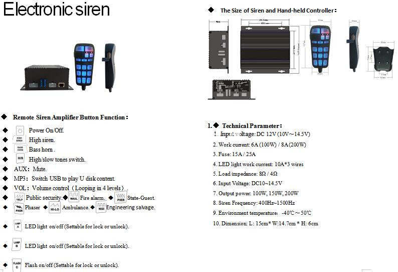 sirena electronica