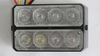 Cabezal de luz LED de montaje en superficie de 8 × 3 W de dos filas TIR4