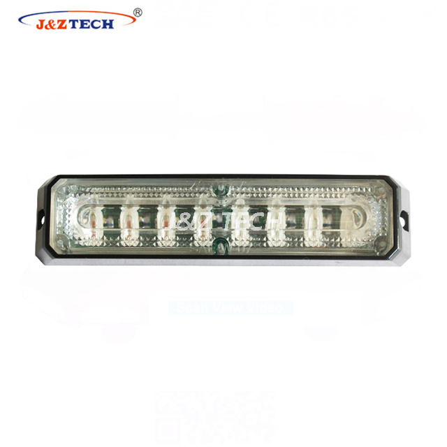 Luz estroboscópica LED de rejilla de coche de advertencia de tráfico de 12-24V