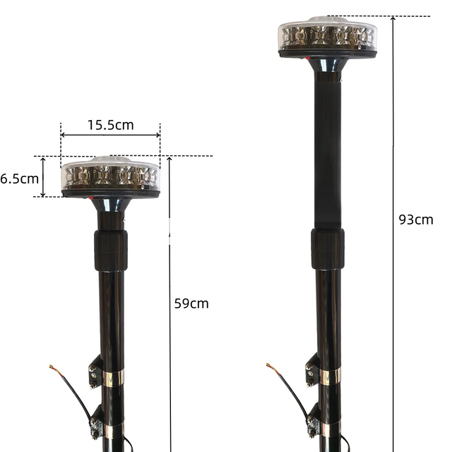 Luz de advertencia del poste trasero de la motocicleta