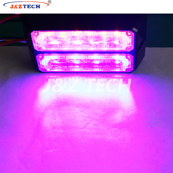 Luz estroboscópica LED de policía de parrilla de vehículo de emergencia de doble fila