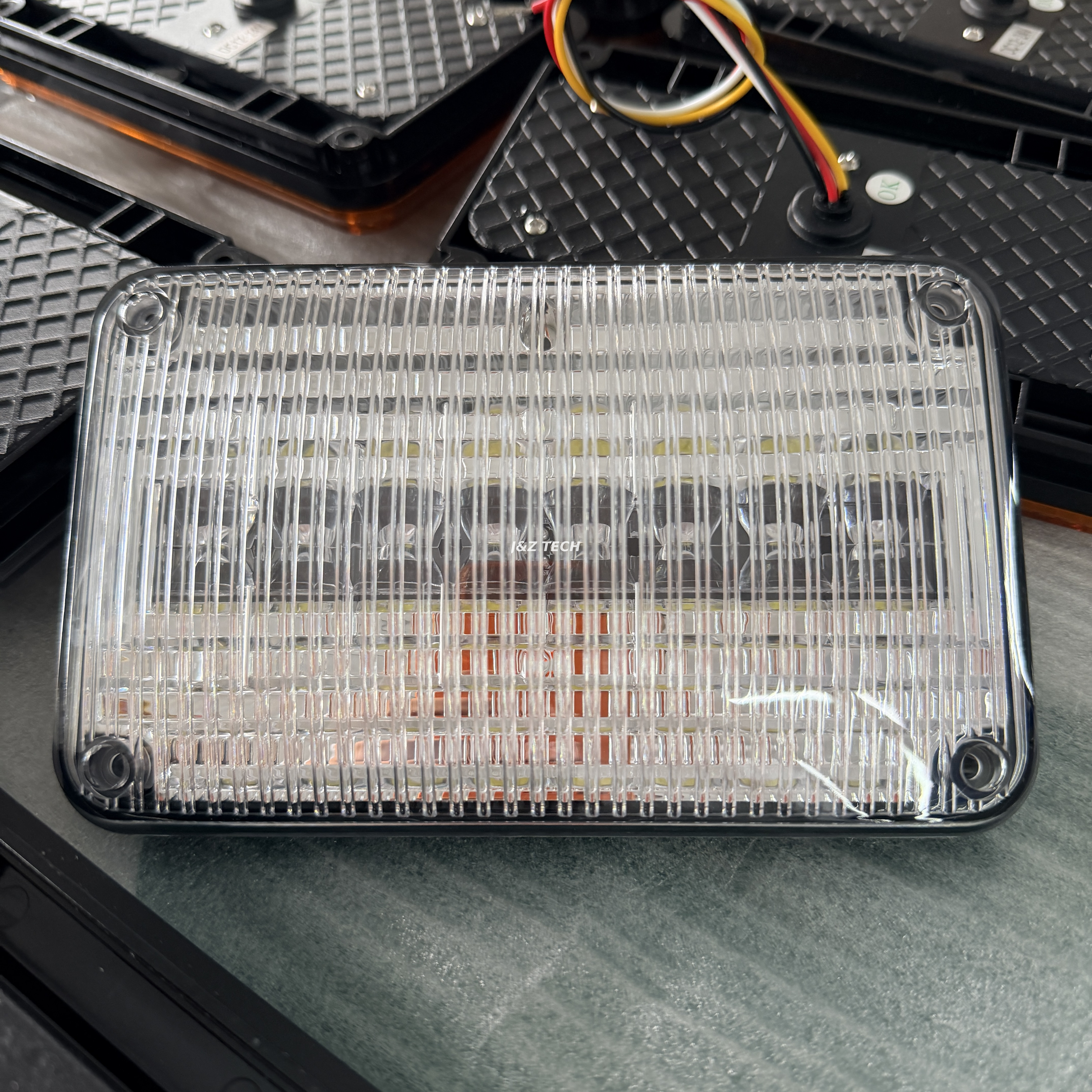 Luz de ambulancia LED personalizable de advertencia de flash de 6x4 pulgadas