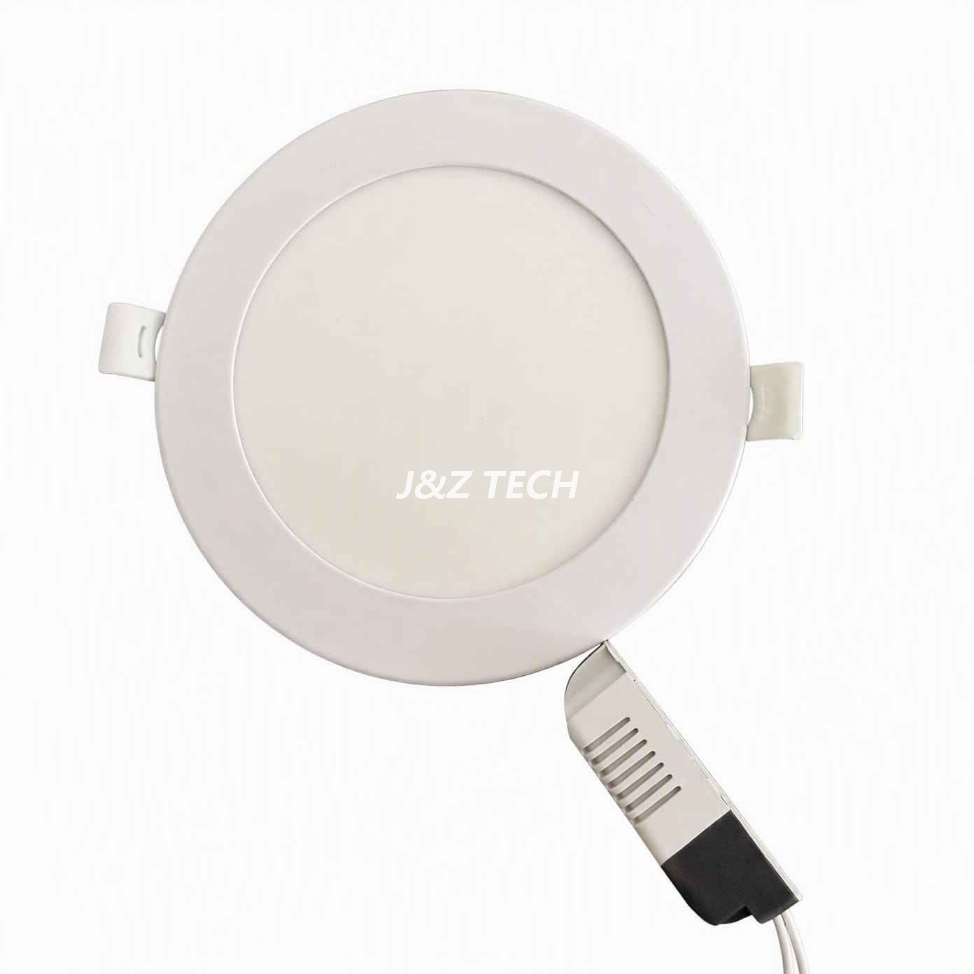 Panel de luz LED empotrable redondo ultrafino de 12 W