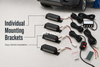 Kit de luces de advertencia para vehículos de 12 a 24 V con soportes de montaje individuales