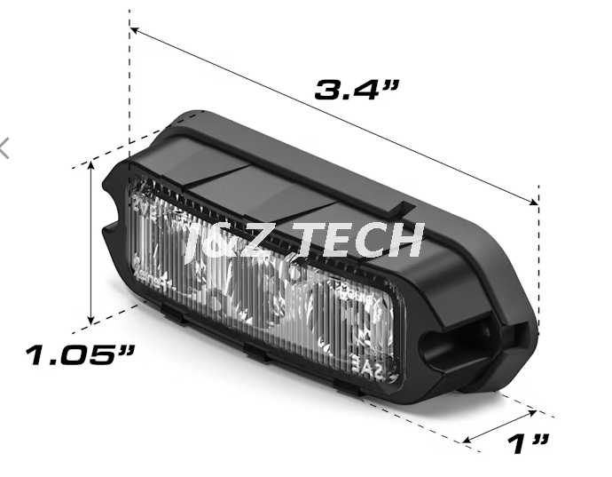 El color dual T3 llevó las luces estroboscópicas de rojo a azul, de verde a blanco para un color personalizado 