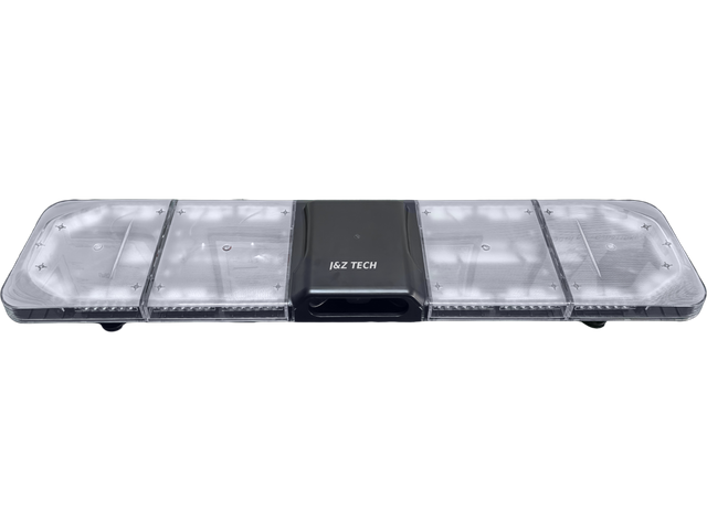 Sistema de advertencia de vehículos de emergencia integrado inteligente de fábrica Barra de luces LED de fila larga de 47 pulgadas con altavoz incorporado y sirena de automóvil