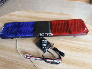 Sistema de advertencia de vehículos de emergencia integrado inteligente de fábrica Barra de luces LED de fila larga de 47 pulgadas con altavoz incorporado y sirena de automóvil